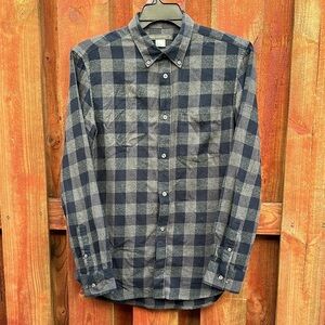 French Connection Men's Gray Checkered Shirt Size M